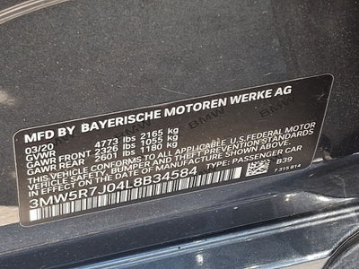 2020 BMW 3 Series 330i xDrive w/Convenience Package