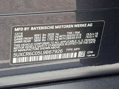 2020 BMW X5 xDrive40i 3rd Row Seating