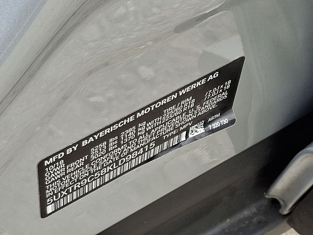 2019 BMW X3 xDrive30i w/Convenience Package & Navigation
