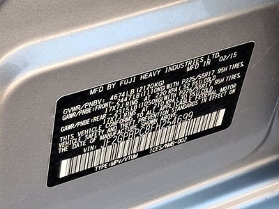 2015 Subaru XV Crosstrek Touring