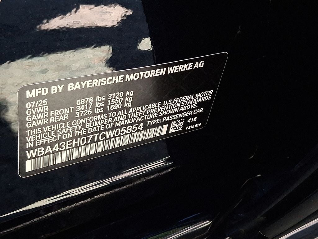 2026 BMW 7 Series 750e xDrive