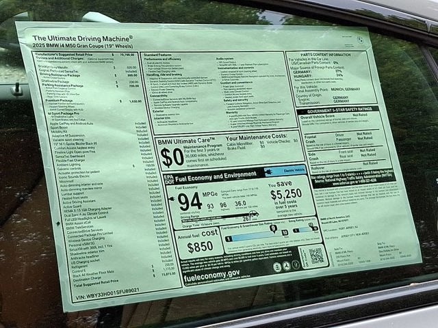 2025 BMW i4 M50 w/Premium Package
