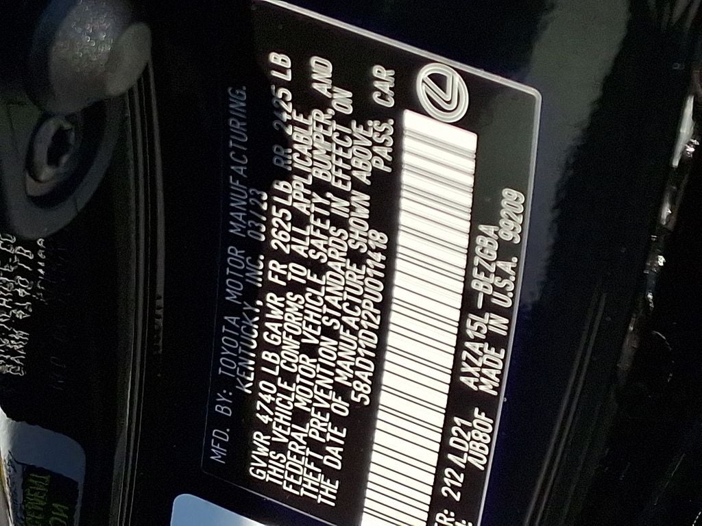 2023 Lexus ES 250 250 Premium Package w/ Lexus Interface Cloud Navigatio