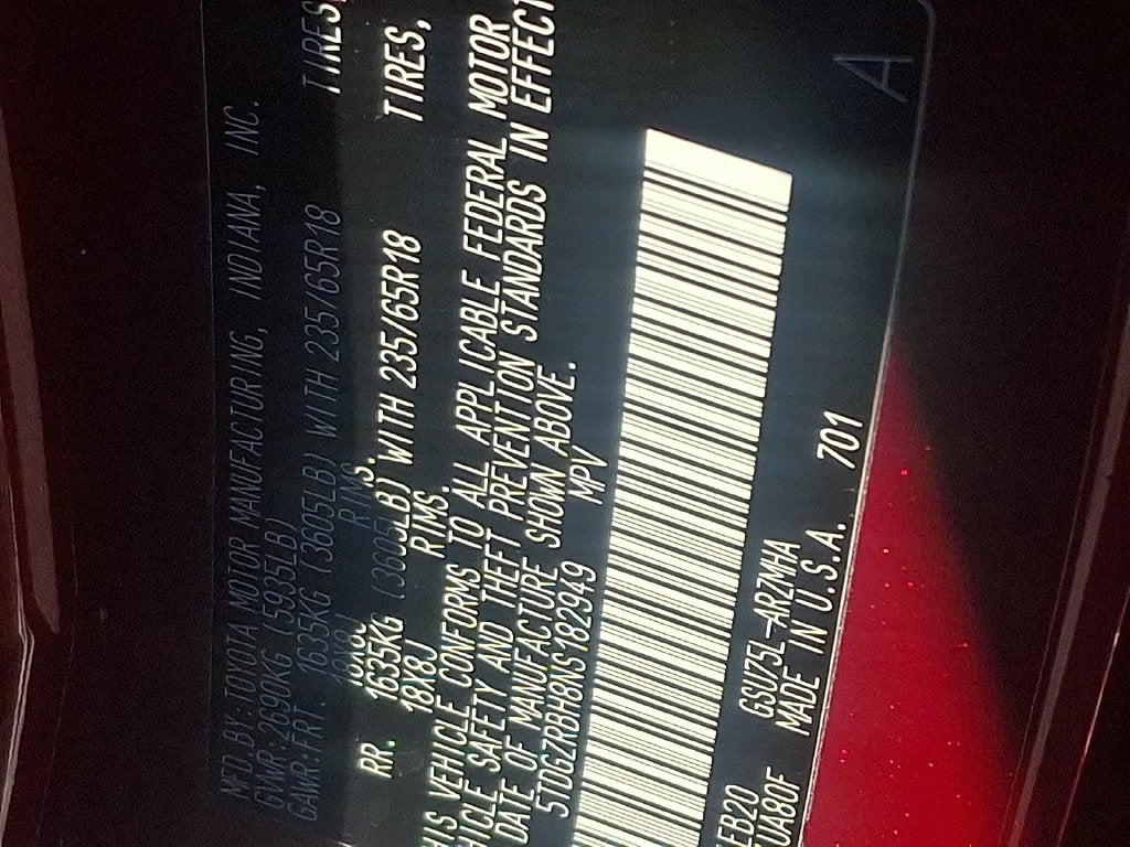 2022 Toyota Highlander XLE