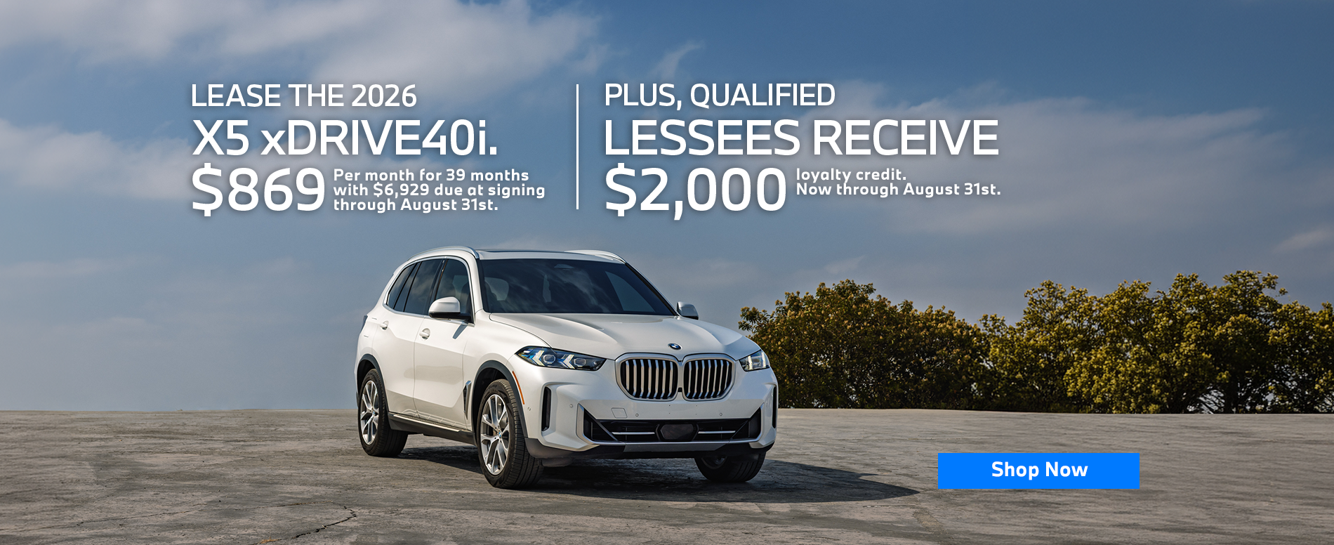 New 2026 X5 xDRIVE40i
