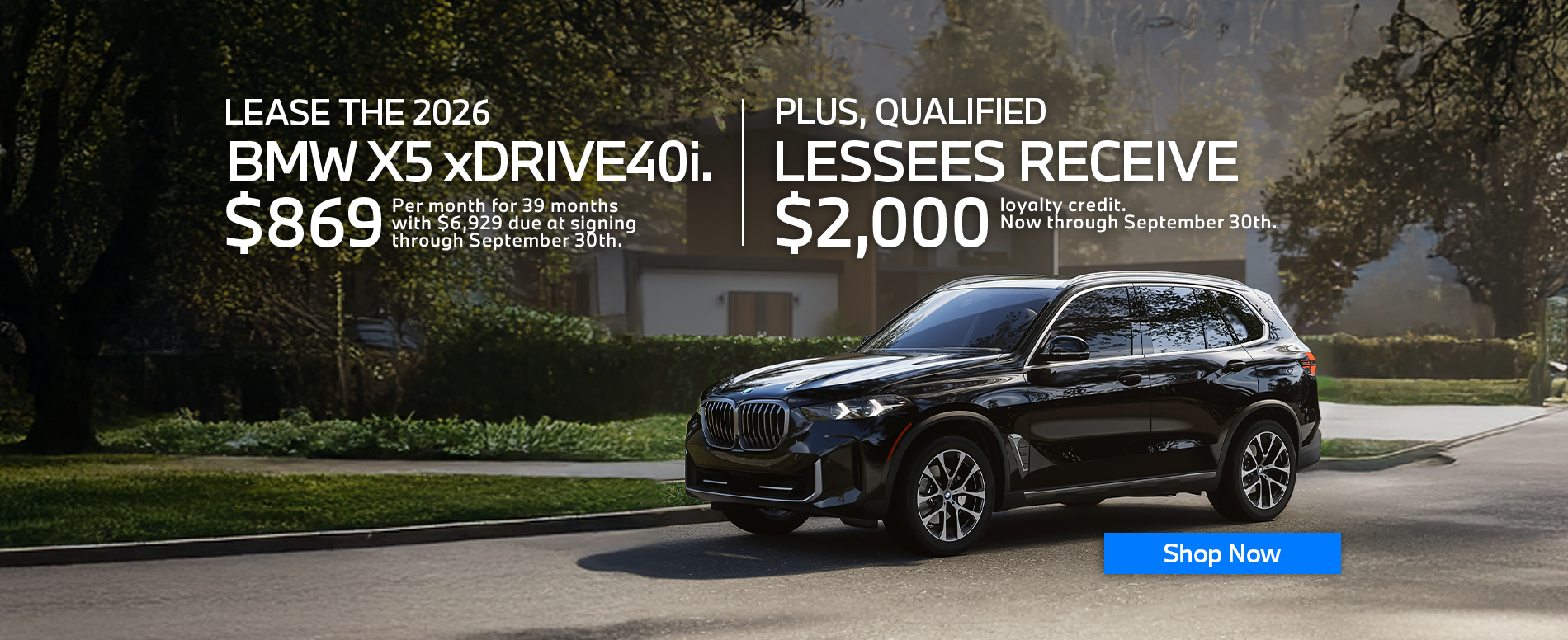 New 2026 X5 xDRIVE40i