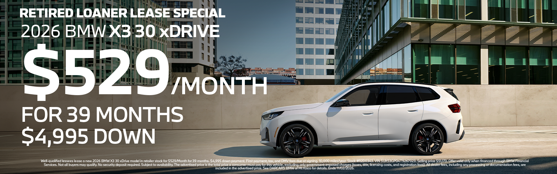 Retired Loaner Lease Special