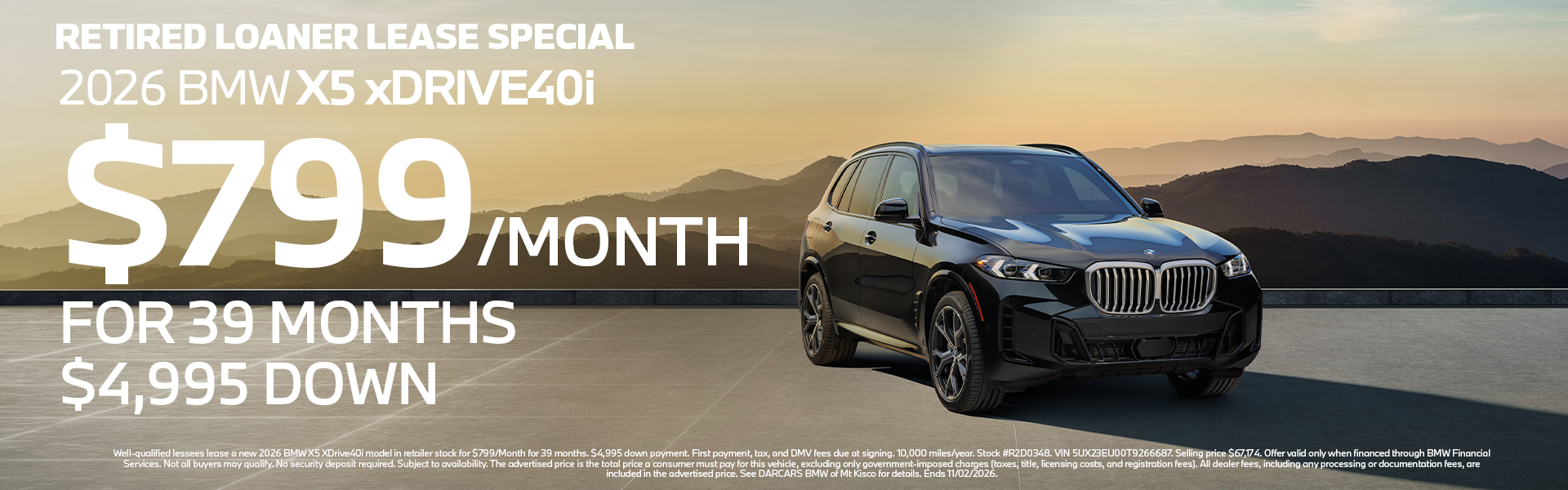 Retired Loaner Lease Special
