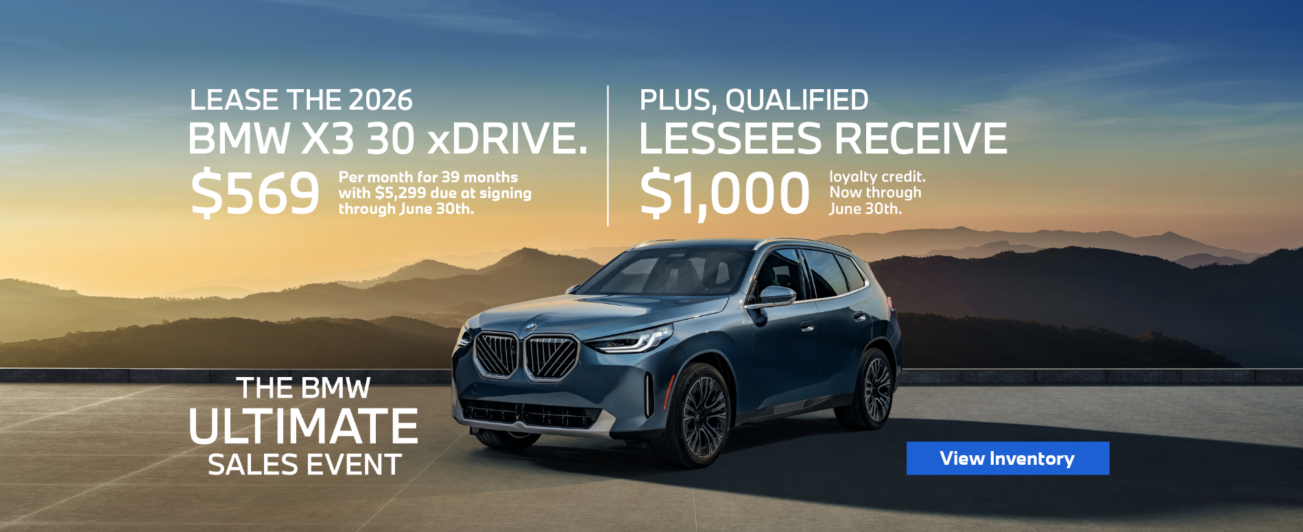 New 2026 X3 30 xDRIVE